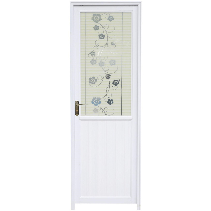 aluminium door designs with half glass manufacturer in China - Chenggu